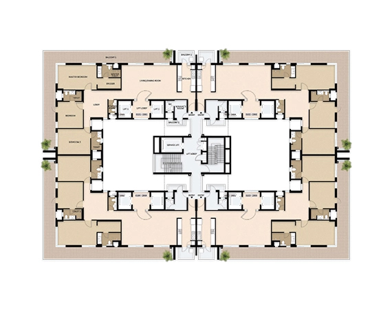 Mahindra Luminare floor plans