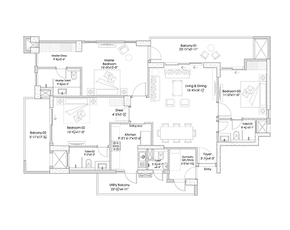 Silverglades Hightown Residences floor plans