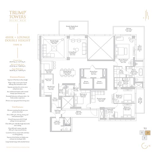 Planning designed around space and privacy.