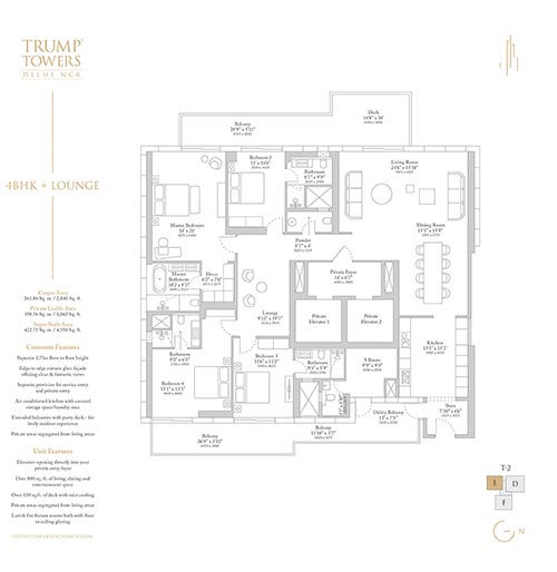 Planning designed around space and privacy.