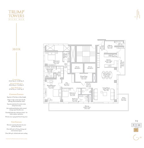 Planning designed around space and privacy.