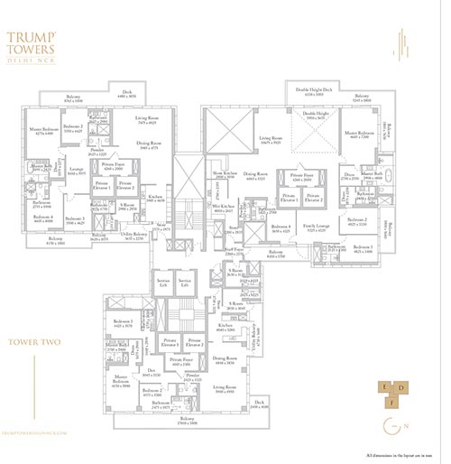 Planning designed around space and privacy.