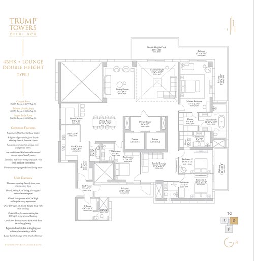 Planning designed around space and privacy.