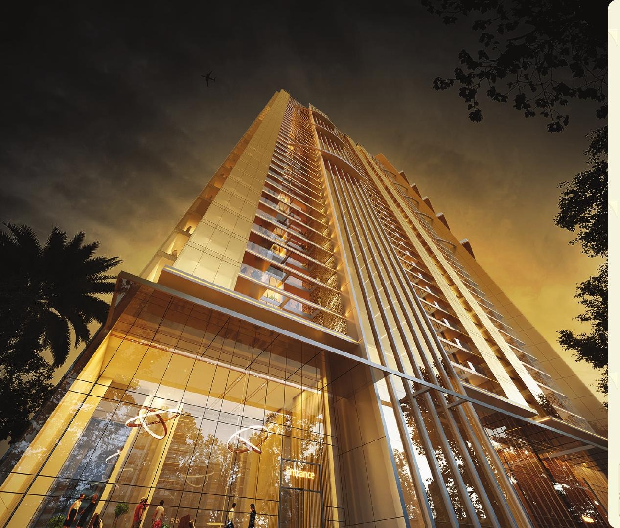Tower entrance at Elan The Statement