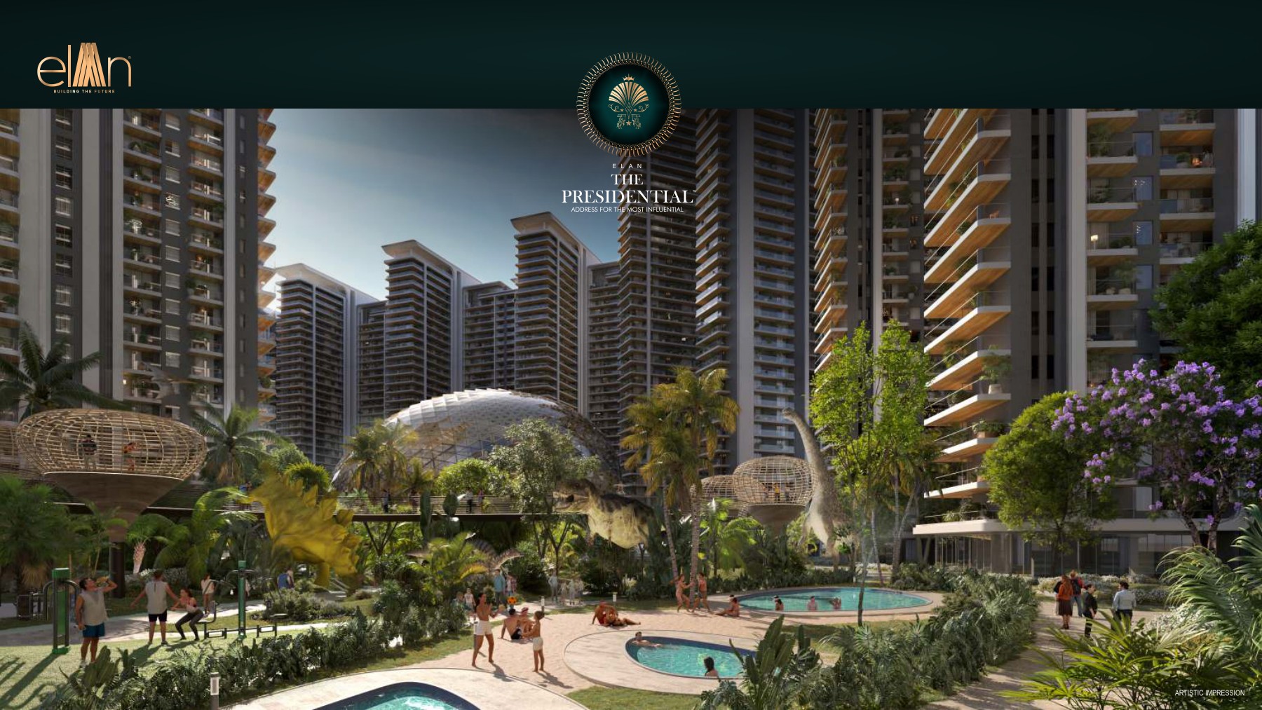 Elan The Presidential central landscape