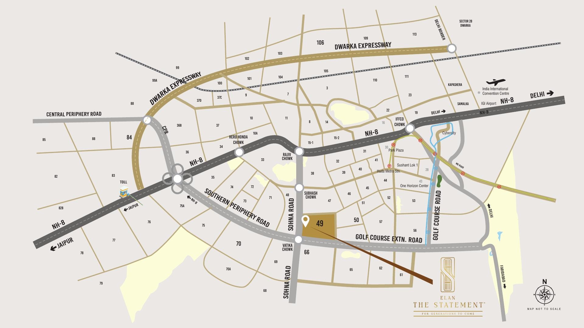 Sector 49, Sohna Road, Gurugram